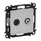 Valena LIFE DIY Алюминий Розетка TV-SAT "звезда" 5-862МГц/950-2400 МГц. | 753664 | Legrand