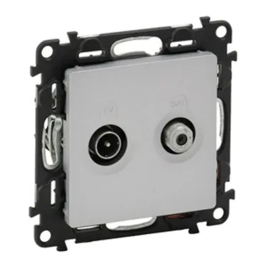 Valena LIFE DIY Алюминий Розетка TV-SAT "звезда" 5-862МГц/950-2400 МГц. | 753664 | Legrand