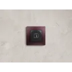 Зарядное устройство с двумя USB-разьемами тип A-тип С 240В/5В 3000мА - Etika - Цвет Антрацит