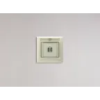 VALENA Розетка двойная USB слоновая кость