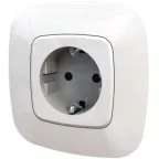 Valena ALLURE DIY Белый Розетка 1-ая с/з, безвинт.зажим | 753721 | Legrand