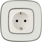 Valena ALLURE DIY Белый Розетка 1-ая с/з, безвинт.зажим | 753721 | Legrand