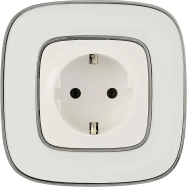 Valena ALLURE DIY Белый Розетка 1-ая с/з, безвинт.зажим | 753721 | Legrand