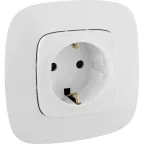 Valena ALLURE DIY Белый Розетка 1-ая с/з, безвинт.зажим | 753721 | Legrand