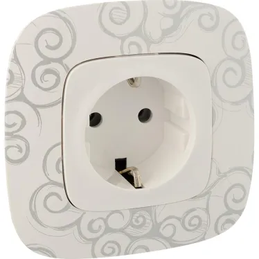 Valena ALLURE DIY Белый Розетка 1-ая с/з, безвинт.зажим | 753721 | Legrand