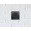 ETIKA Розетка без заземления со шторками антрацит винтовые зажимы