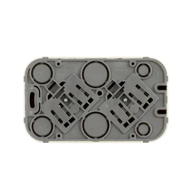 Quteo Розетка двойная с заземлением без шторок - 16 A - 250 В IP 20 - Слоновая кость