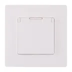 Розетка с заземлением IP44 - Legrand Etika - со шторками с защитной крышкой 16А 250В винтовые зажимы - белая