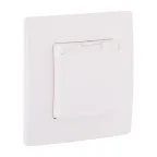 Розетка с заземлением IP44 - Legrand Etika - со шторками с защитной крышкой 16А 250В винтовые зажимы - белая
