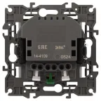 Розетка Elegance 14-4109-01М 2P+E 16A-250В, штор. с 2xUSB 5В-3А, белый матовый