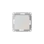 ATLASDESIGN РОЗЕТКА с заземл. со шторк. с крышкой, 16А, IP20,мех., быстрозажим. клем., ЖЕМЧУГ