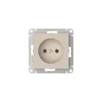 ATLASDESIGN РОЗЕТКА без заземления без шторок, 16А, мех., быстрозажим. клем., ПЕСОЧНЫЙ