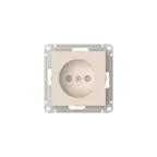 ATLASDESIGN РОЗЕТКА без заземления со шторками, 16А, мех., быстрозажим. клем., БЕЖЕВЫЙ