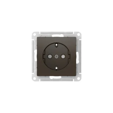 ATLASDESIGN РОЗЕТКА с заземлением со шторками, 16А, мех., быстрозажим. клем., МОККО