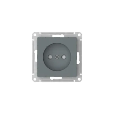 ATLASDESIGN РОЗЕТКА без заземления со шторками, 16А, мех., быстрозажим. клем., ГРИФЕЛЬ