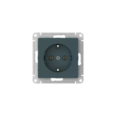 ATLASDESIGN РОЗЕТКА с заземлением, 16А, мех., быстрозажим. клем., ИЗУМРУД