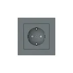 ATLASDESIGN РОЗЕТКА с заземлением со шторками, 16А, в сборе, быстрозажим. клем., ГРИФЕЛЬ