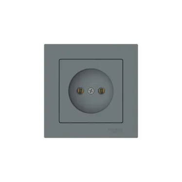 ATLASDESIGN РОЗЕТКА без заземления, 16А, в сборе, быстрозажим. клем., ГРИФЕЛЬ