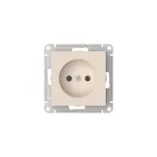 ATLASDESIGN РОЗЕТКА без заземления без шторок, 16А, мех., быстрозажим. клем., БЕЖЕВЫЙ