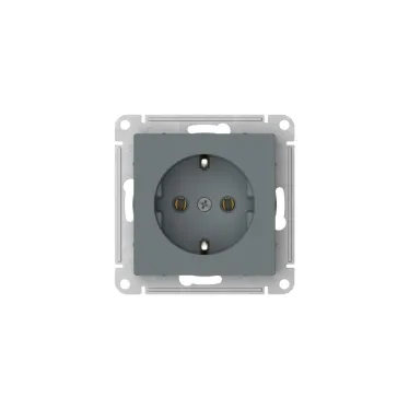 ATLASDESIGN РОЗЕТКА с заземлением, 16А, мех., быстрозажим. клем., ГРИФЕЛЬ