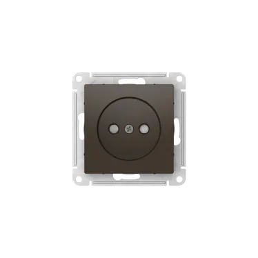 ATLASDESIGN РОЗЕТКА без заземления со шторками, 16А, мех., быстрозажим. клем., МОККО