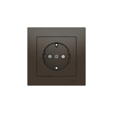 ATLASDESIGN РОЗЕТКА с заземлением со шторками, 16А, в сборе, быстрозажим. клем., МОККО