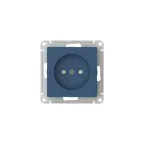 ATLASDESIGN РОЗЕТКА без заземления со шторками, 16А, мех., быстрозажим. клем., АКВАМАРИН
