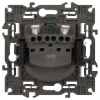Розетка Elegance 14-2102-01М 2P+E Schuko со шторками, 16А-250В, белый матовый