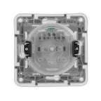 Etika Белый Розетка с заземлением, автозажимные клеммы, IP44 | 672232 | Legrand