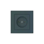 ATLASDESIGN РОЗЕТКА без заземления, 16А, в сборе, быстрозажим. клем., ИЗУМРУД