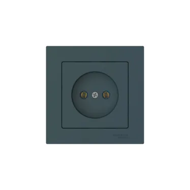 ATLASDESIGN РОЗЕТКА без заземления, 16А, в сборе, быстрозажим. клем., ИЗУМРУД