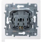 Розетка с заземлением IP44 - Legrand Etika - со шторками с защитной крышкой 16А 250В винтовые зажимы - антрацит