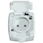 РОНДО О/У Белый Розетка с/з с защитными шторками 16А, IP44 | RA16-112B-BI | Schneider Electric
