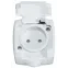 РОНДО О/У Белый Розетка с/з с защитными шторками 16А, IP44 | RA16-112B-BI | Schneider Electric