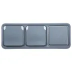 Plexo Серый Розетка с/з с крышкой винтовой зажим IP55 | 069571 | Legrand