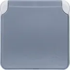Plexo Серый Розетка с/з с крышкой винтовой зажим IP55 | 069571 | Legrand