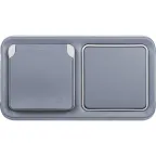 Plexo Серый Розетка с/з с крышкой винтовой зажим IP55 | 069571 | Legrand