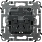 Valena ALLURE DIY Антрацит Розетка 1-ая с/з, безвинт.зажим | 753931 | Legrand