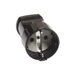 Кабельная розетка 2П+3 16А 250B черная  | SQ1806-0032 | TDM