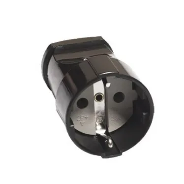 Кабельная розетка 2П+3 16А 250B черная  | SQ1806-0032 | TDM