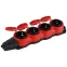 Колодка каучуковая с заземлением 4 розетки 16A IP44 красная KX-4e-RED-IP44