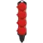 Колодка каучуковая с заземлением 4 розетки 16A IP44 красная KX-4e-RED-IP44
