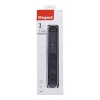 Удлинитель с поворотным основанием и 2xUSB A+C (3А) зарядками, защитой от импульсных перенапряжений серии Комфорт 3X2К+З с кабелем 1,5 м., цвет: бело-черный