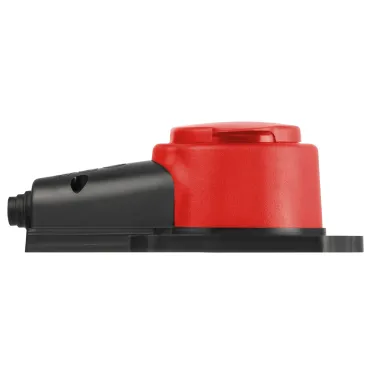 Колодка каучуковая с заземлением 1 розетка 16A IP44 красная KX-1e-RED-IP44