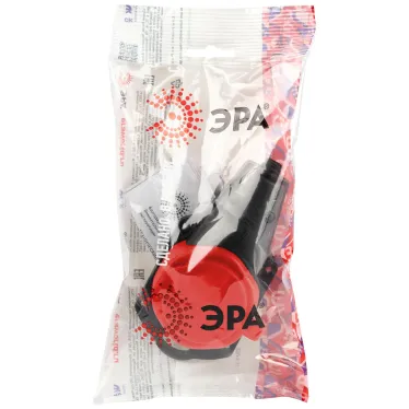Колодка каучуковая с заземлением 1 розетка 16A IP44 красная KX-1e-RED-IP44