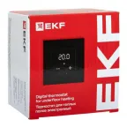 Термостат для теплых полов электронный черный 16 A 230В EKF
