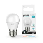 Лампа светодиодная LED 8 Вт 540 лм 4100К шар P45 нейтральный E27 AC 220В Elementary Gauss