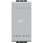                  LivingLight Кнопка с автоматическими клеммами 1 модуль алюминий
               