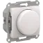 GLOSSA СВЕТОРЕГУЛЯТОР (диммер) повор-нажим, LED, RC, 400Вт, мех., ПЕРЛАМУТР