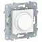 Светорегулятор UNICA NEW LED поворотно-нажимной универсальный 5-200Вт белый